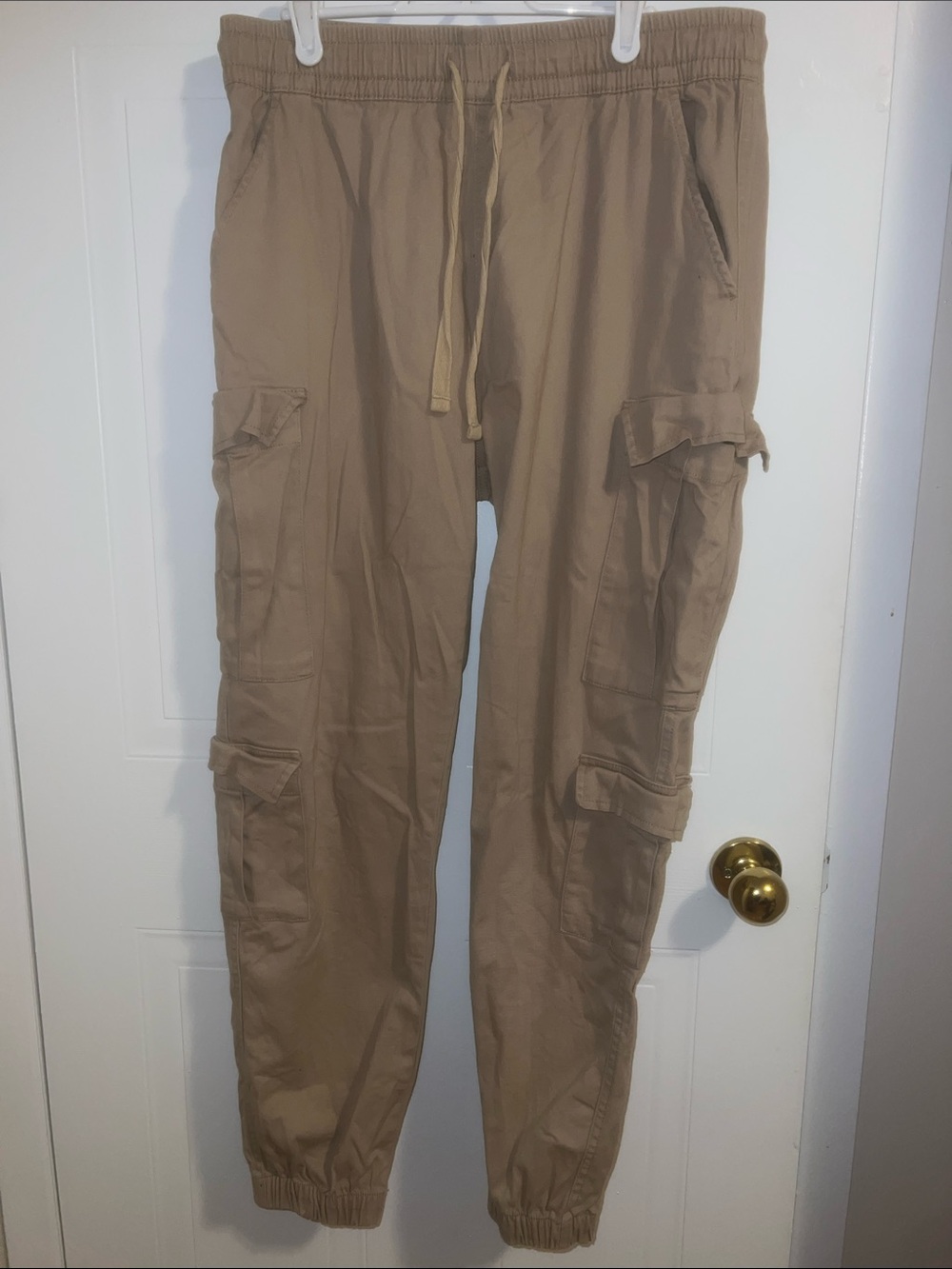 refuge Men's Tan Cargo Jogger Pants